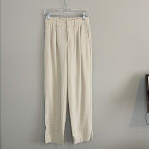 a new day Straight Leg Pleated Trousers - Cream